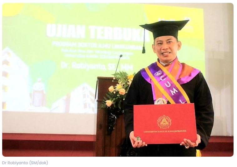 PDIL Unika Lahirkan Doktor Ilmu Lingkungan Pertama