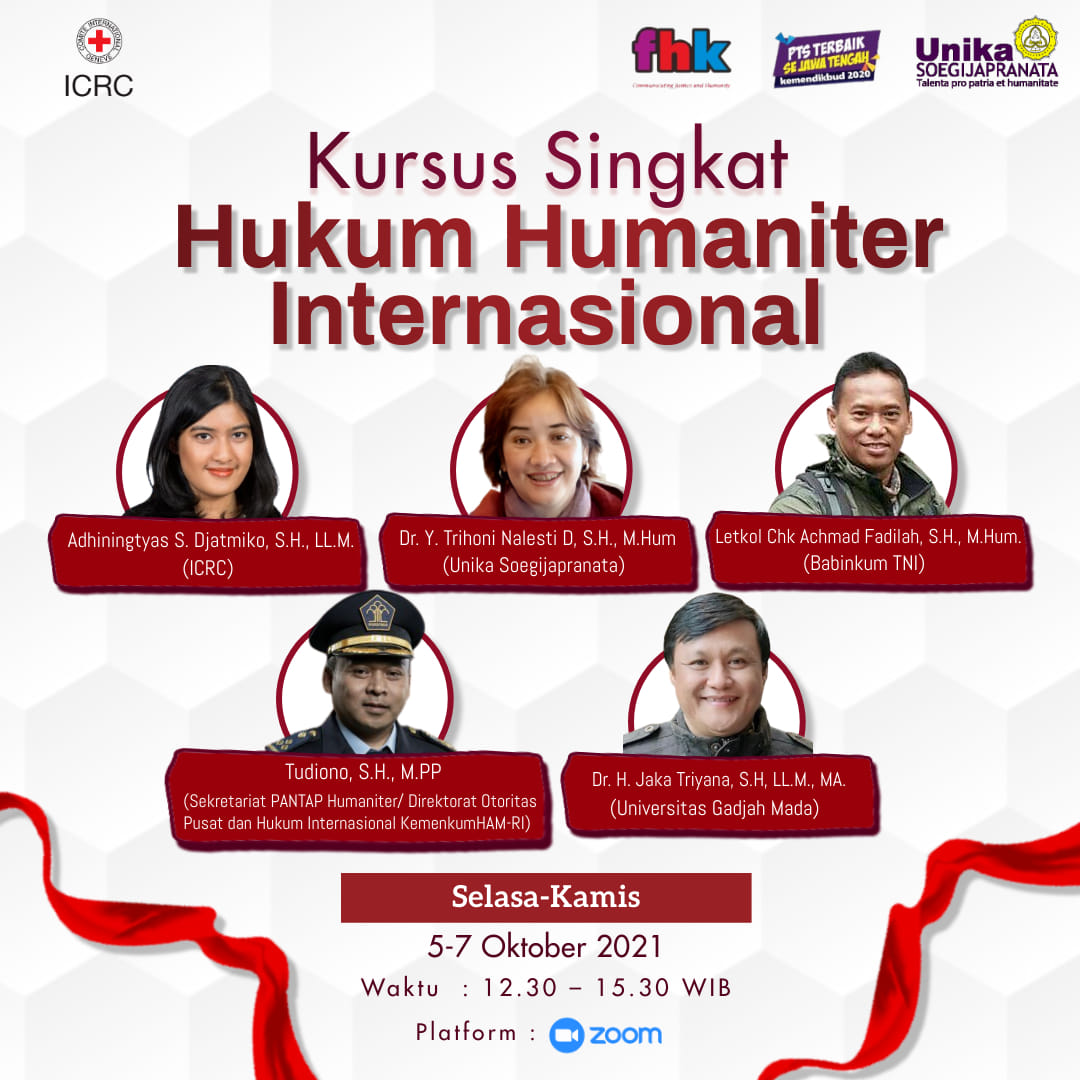 FHK Unika Gelar Kursus Hukum Humaniter Internasional FHK Unika Gelar Kursus Hukum Humaniter Internasional