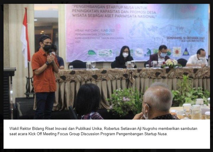 Matching Fund Kedaireka Kemendikbudristek, Unika Ciptakan Startup Nusa untuk Kembangkan Desa Wisata