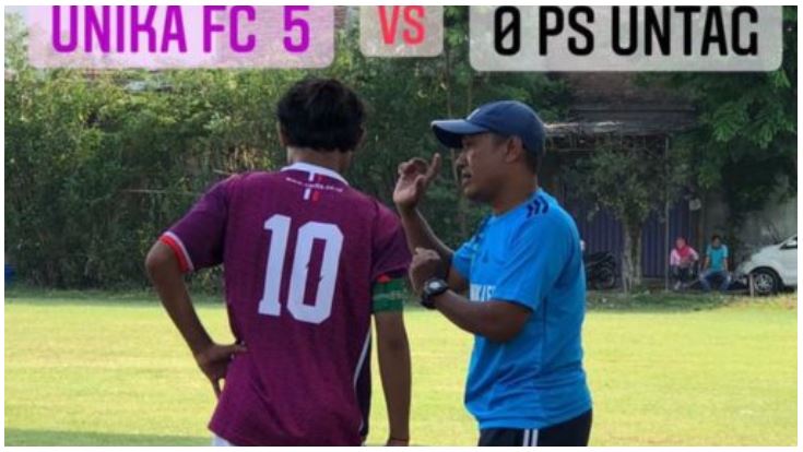 Unika FC Cetak Kemenangan atas Untag FC