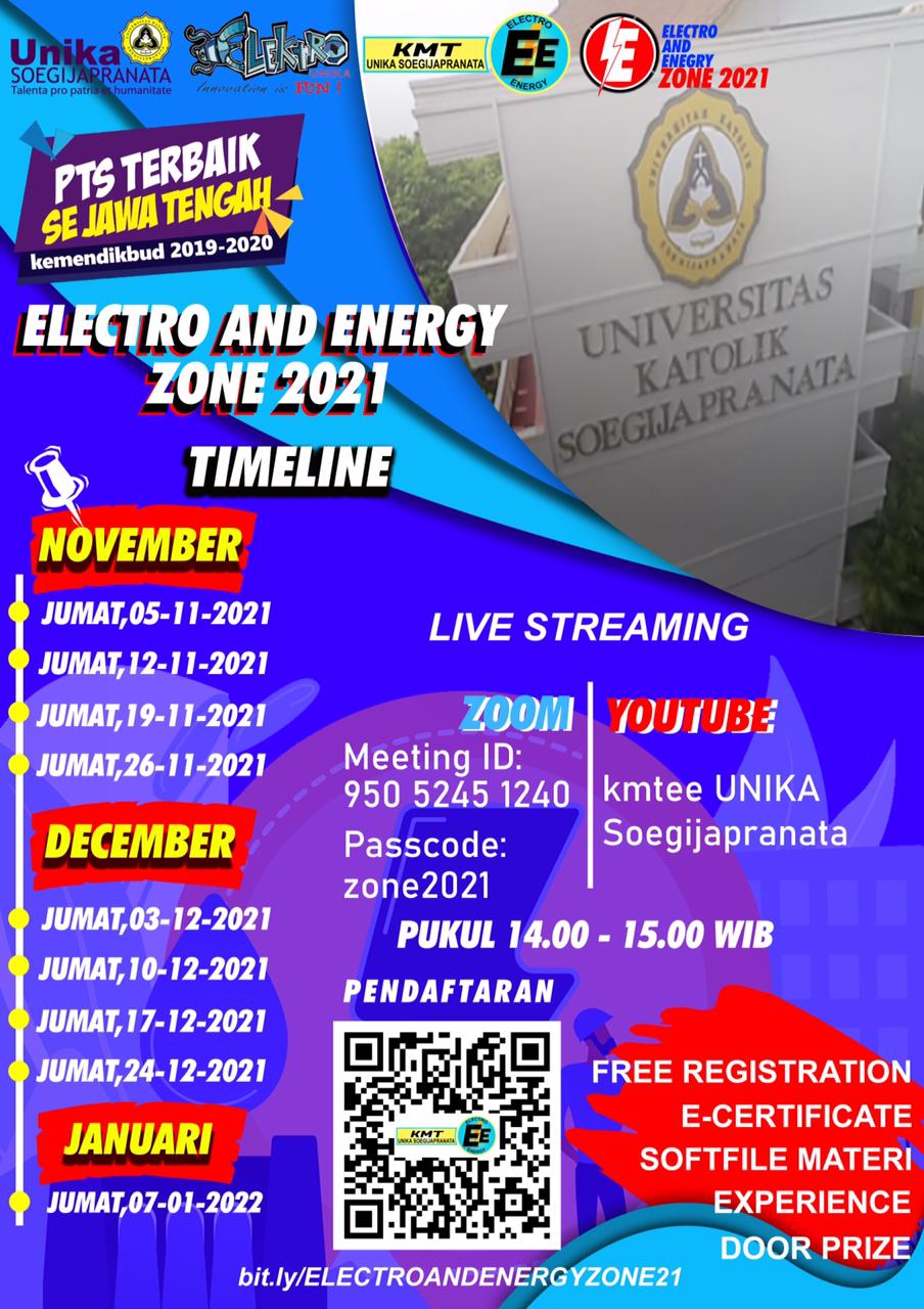 Electro and Energy Zone 2021 – Timeline November – December – Januari