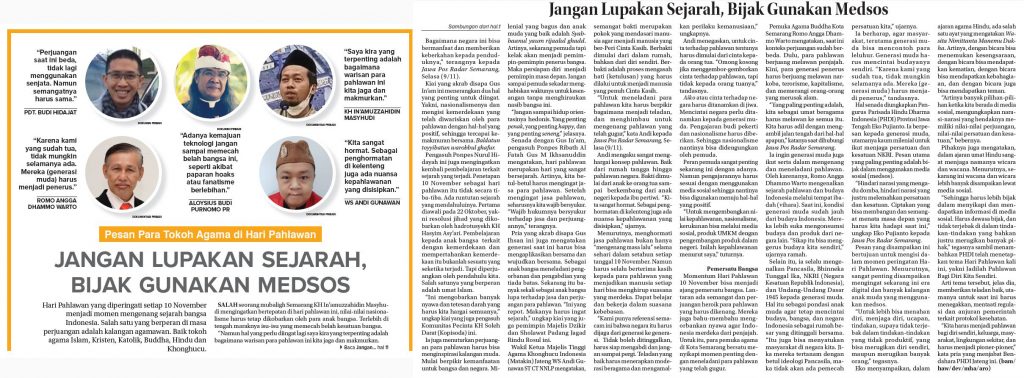 Jawa Pos Radar Semarang, 10 November 2021 hal. 1, 11