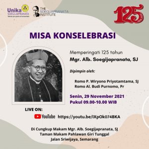 Misa Konselebrasi Memperingati 125 Tahun Mgr. Alb. Soegijapranata, SJ