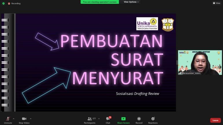 SOSIALISASI DRAFTING REVIEW