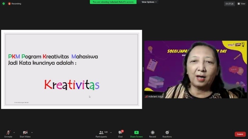 SOEGIJAPRANATA CREATIVITY DAY 2022 SOEGIJAPRANATA CREATIVITY DAY 2022