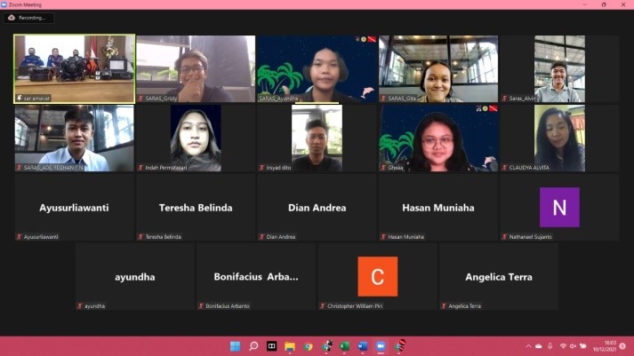 Kegiatan Webinar UKM SARAS Kegiatan Webinar UKM SARAS
