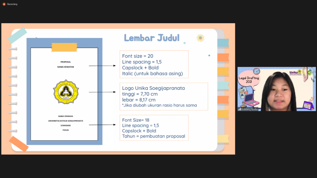 LEGAL DRAFTING FTP 2021 “Ormawa FTP Beradaptasi”