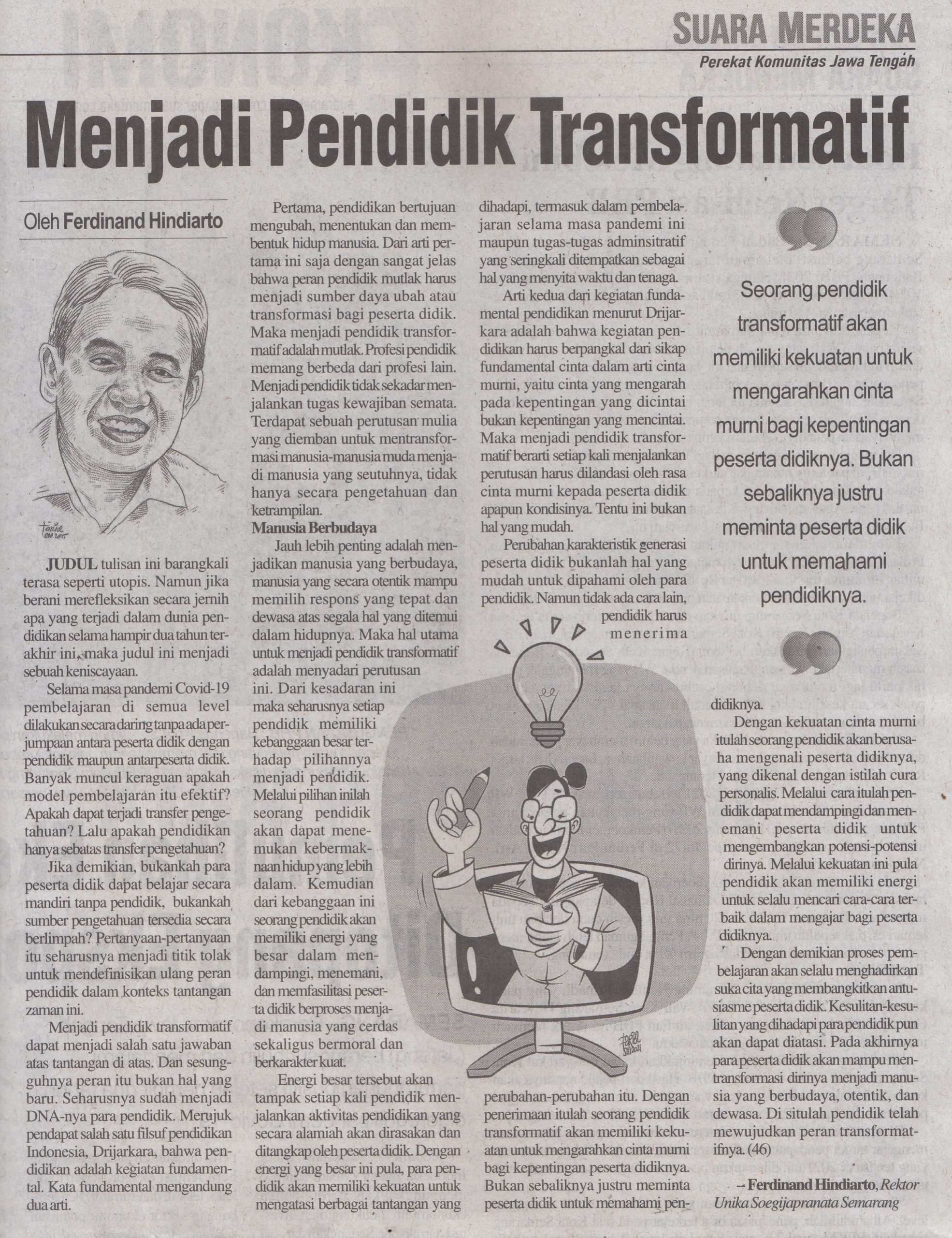 Menjadi Pendidik Transformatif