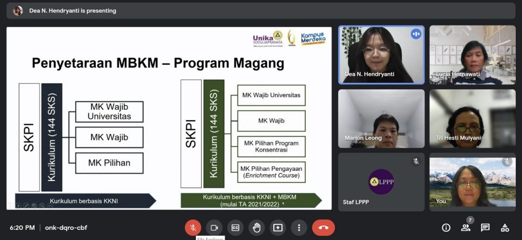 Salah satu kegiatan FGD dengan Kaprodi dalam rangka Penelitian MBKM