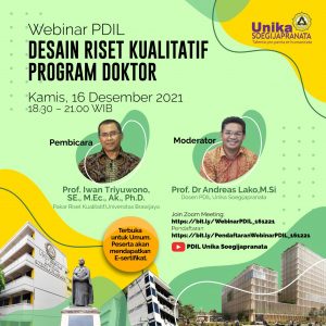 Webinar Desain Riset Kualitatif Program Doktor Ilmu Lingkungan