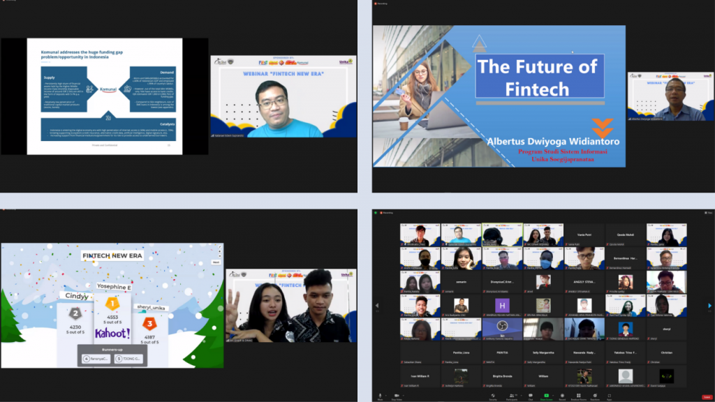 Gambar 2. Acara webinar fintech new era