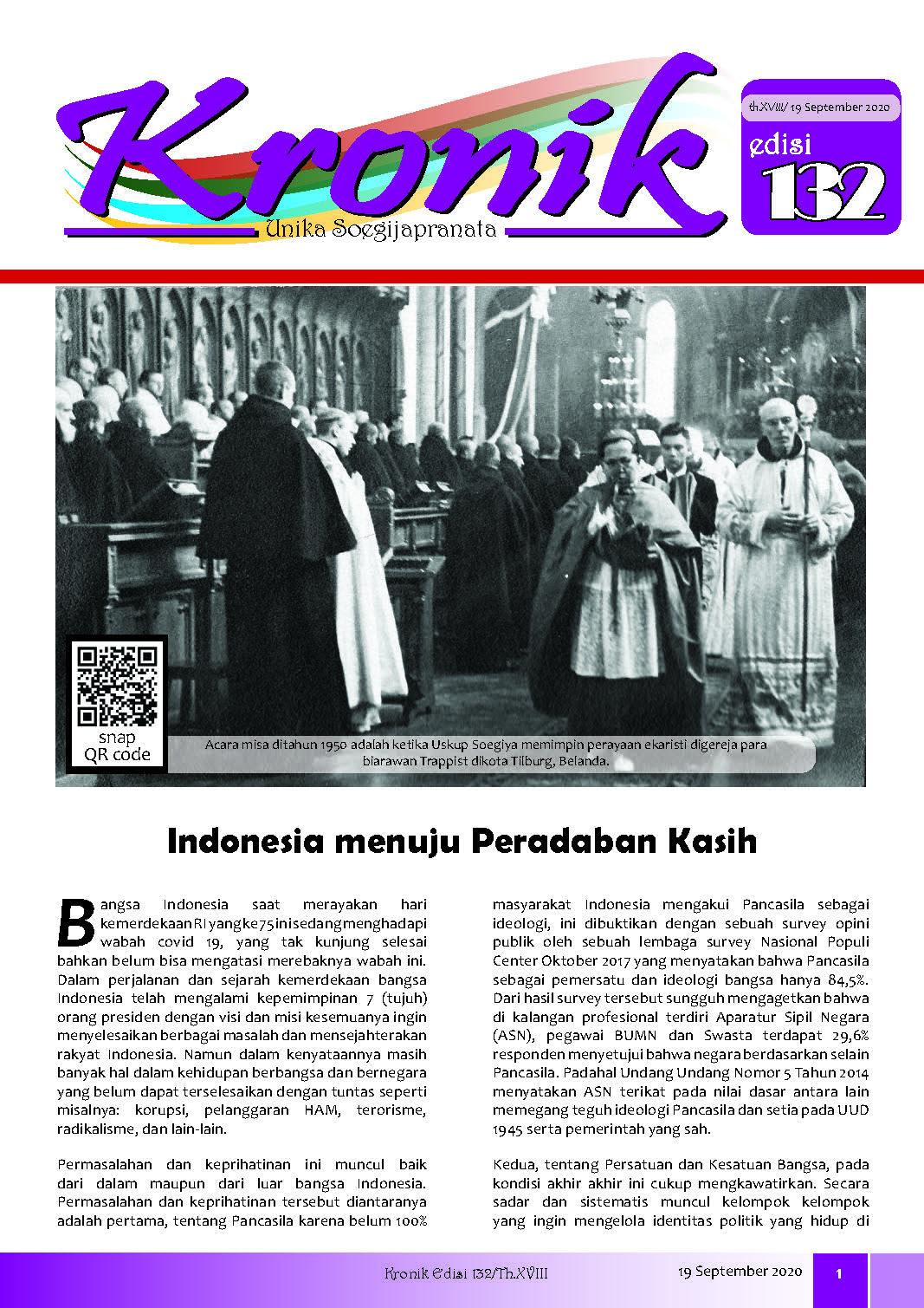 Kronik 132 – Liputan Wisuda Periode III 2020