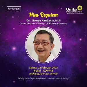 Unika Berduka, Salah Seorang Dosen Senior Fakultas Psikologi Telah Dipanggil Tuhan
