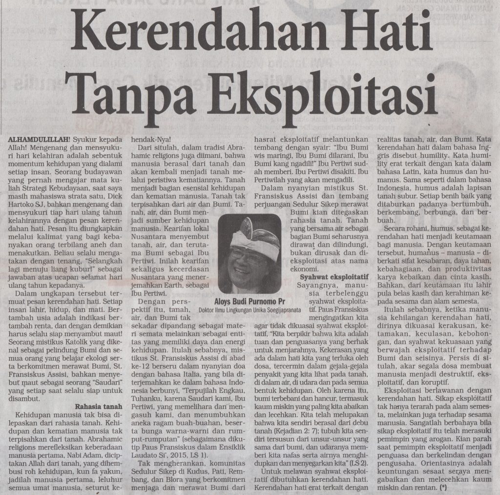Kerendahan Hati Tanpa Ekploitasi Kerendahan Hati Tanpa Ekploitasi