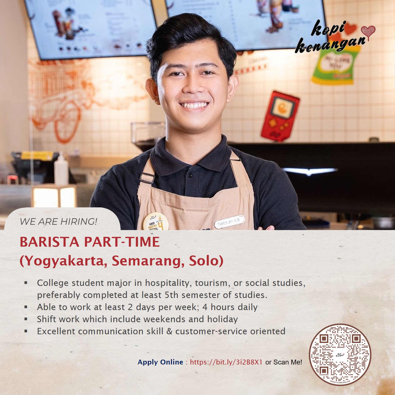 Barista Part – Time @ Kopi Kenangan