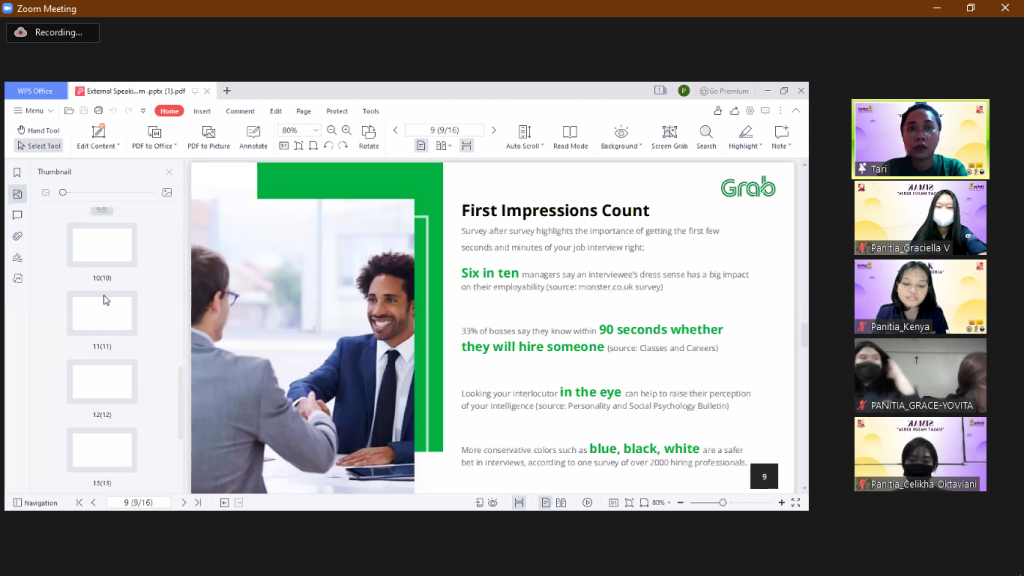Webinar Online SIMAK (Siasat Masuk Kerja)