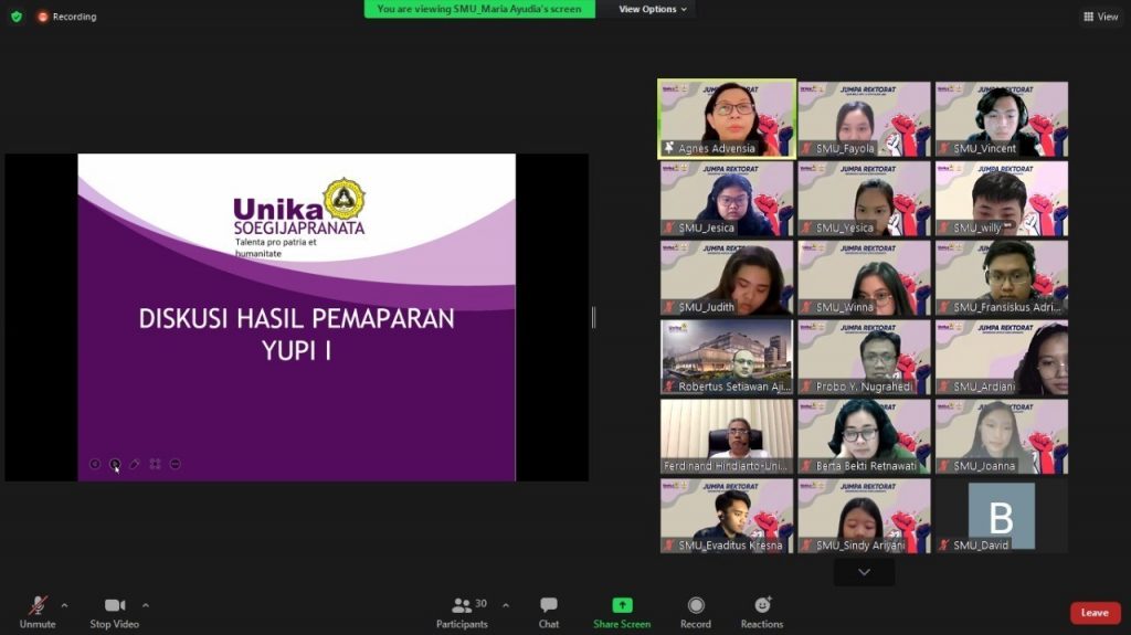 UNIKA LEBIH BAIK DENGAN JUMPA REKTORAT UNIKA LEBIH BAIK DENGAN JUMPA REKTORAT
