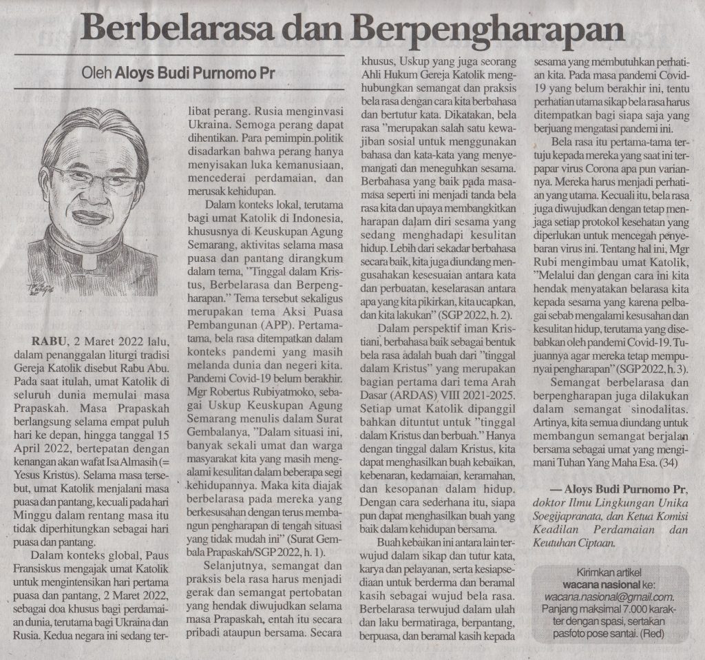 Berbelarasa dan Berpengharapan