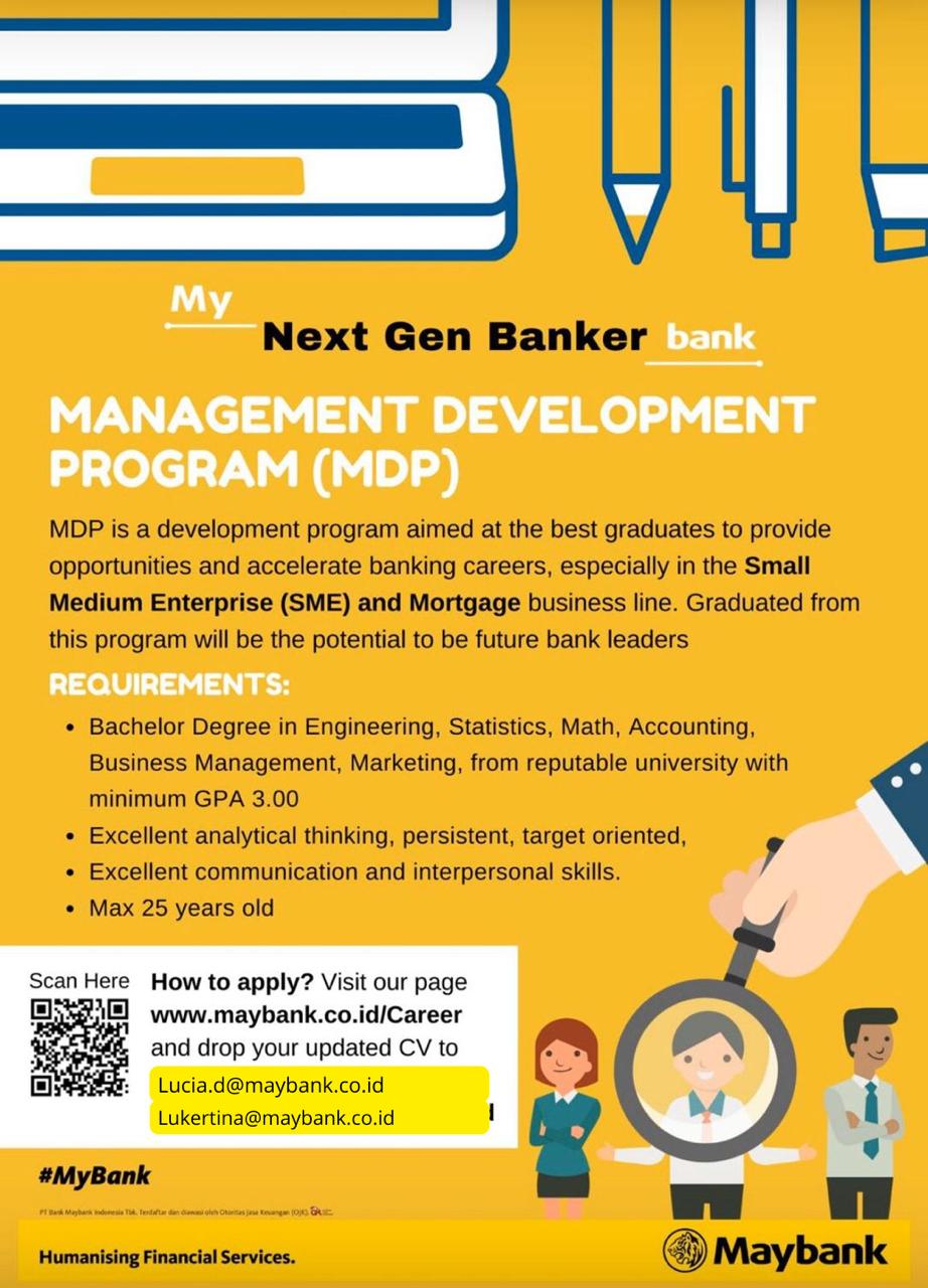 Management Development Program ( MDP )@ Maybank