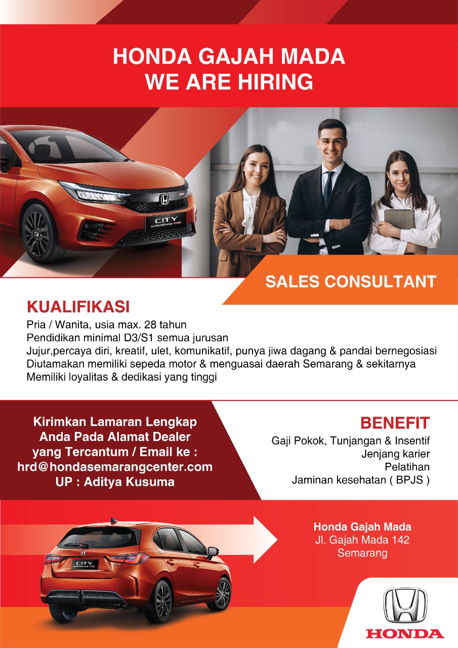 Sales Consultant @ Honda Semarang Center