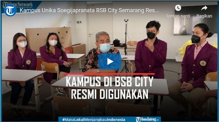 Video Kampus Unika Soegijapranata BSB City Semarang Resmi Digunakan