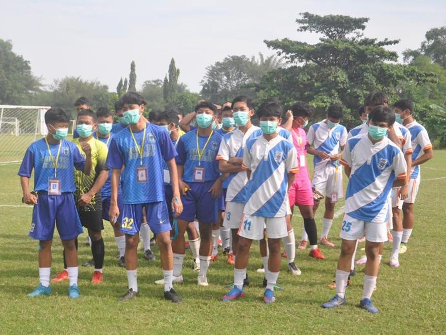 Peserta pada saat upacara pembukaan dilaksanakan
