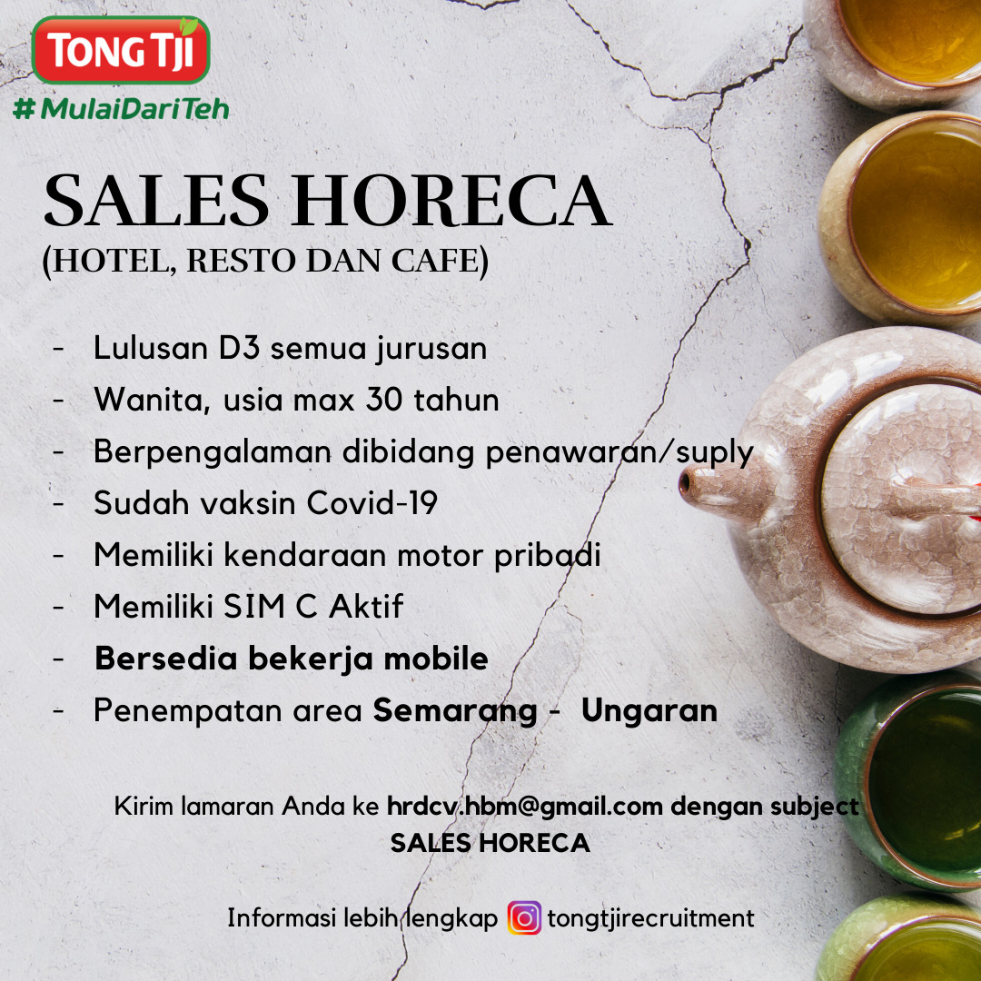 Sales Horeca @ Tong Tji