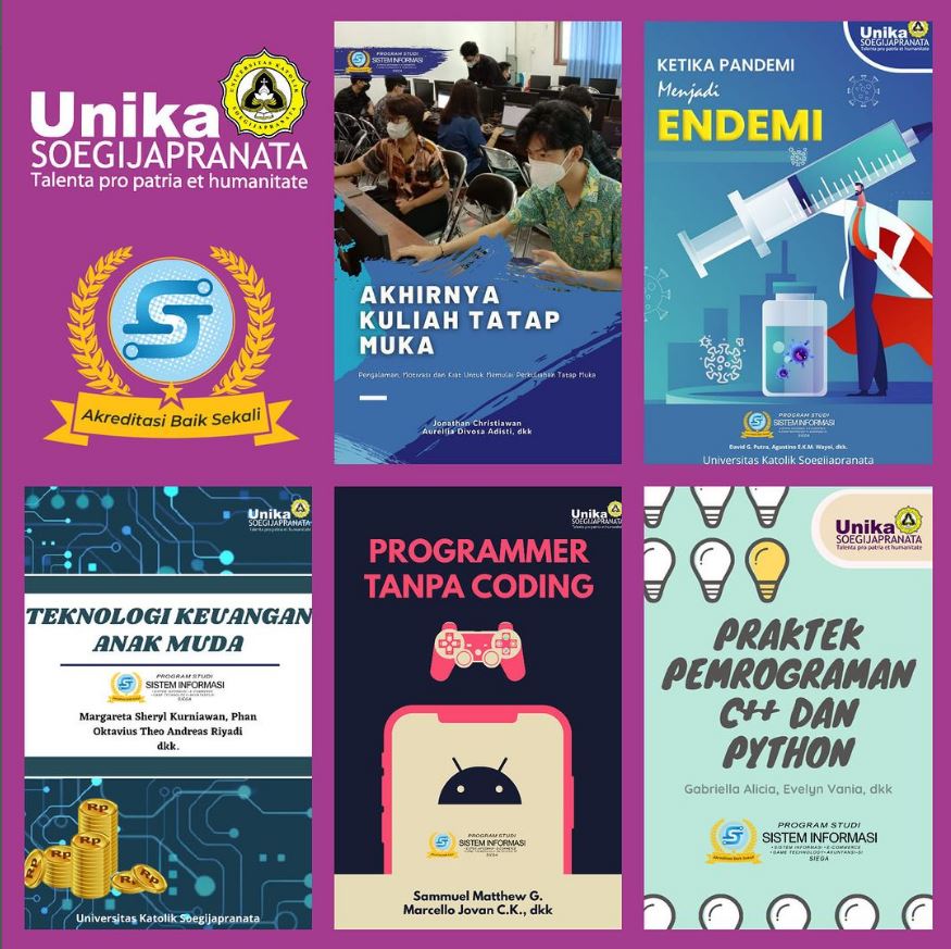 Unika Soegijapranata Launching 5 Buku Karya Mahasiswa SIEGA