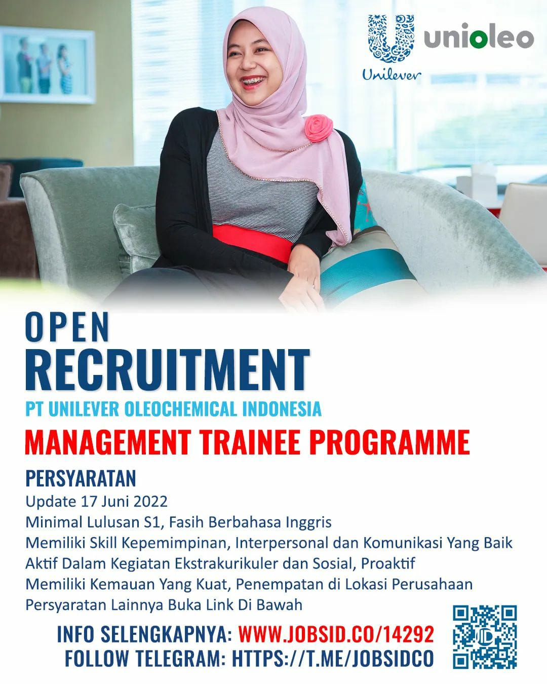 Management Trainee Programme @ PT Unilever Olechemical Indonesia
