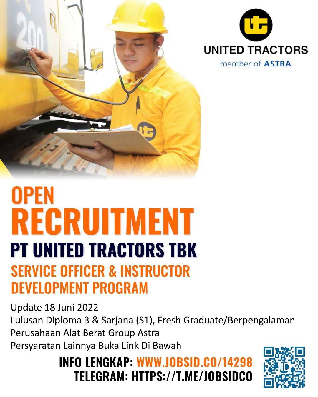 Service Officer & Instructor Development Program @ United Tractors