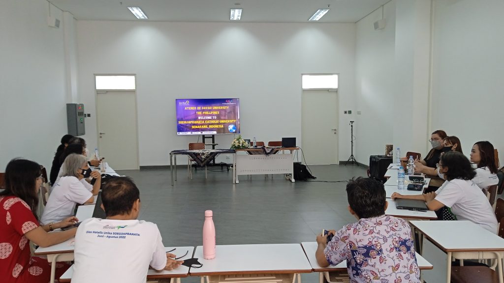 Diskusi Potensi Kolaborasi Unika Soegijapranata dan Universitas Ateneo De Davao, Filipina
