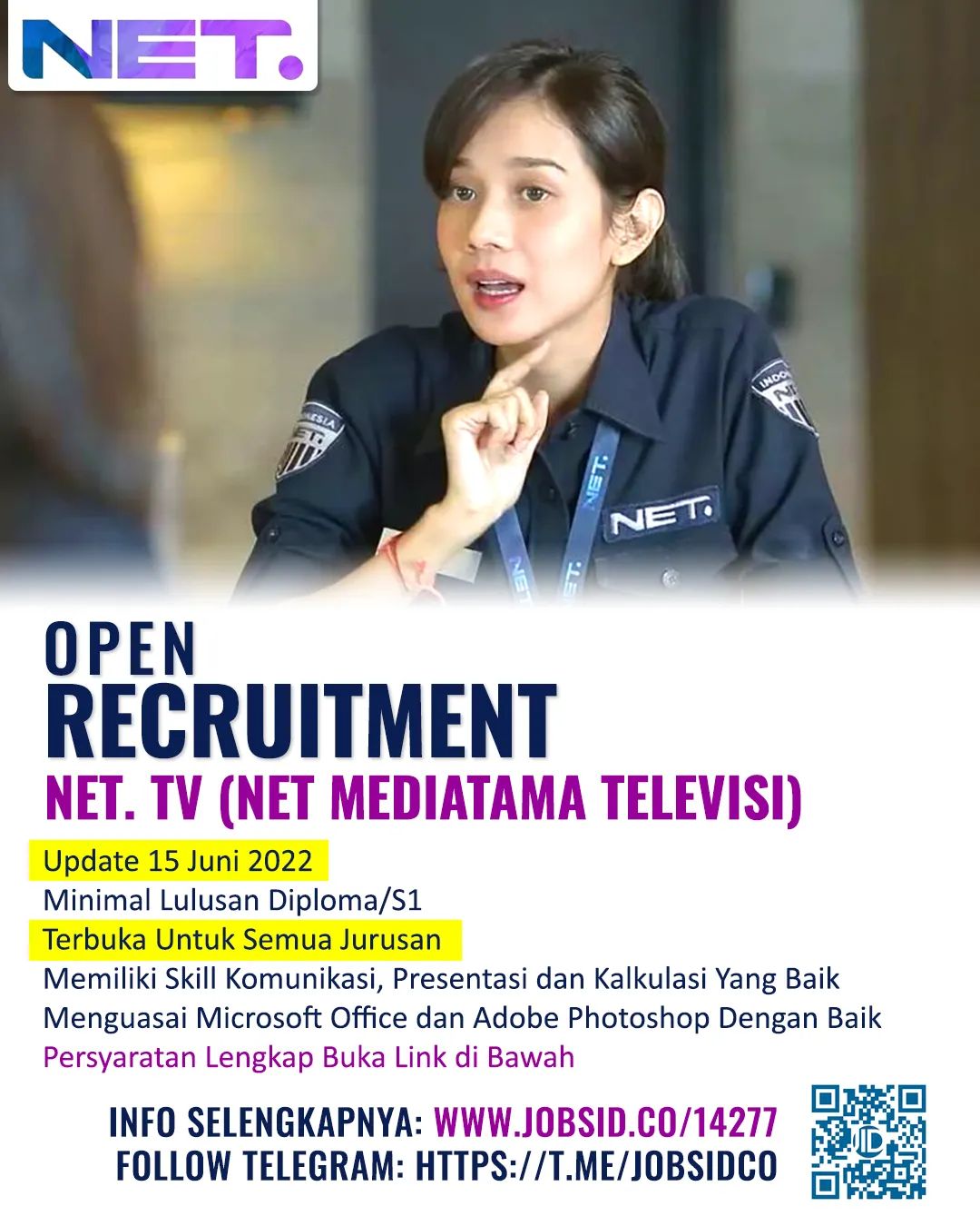 Open Recruitment @ NET TV