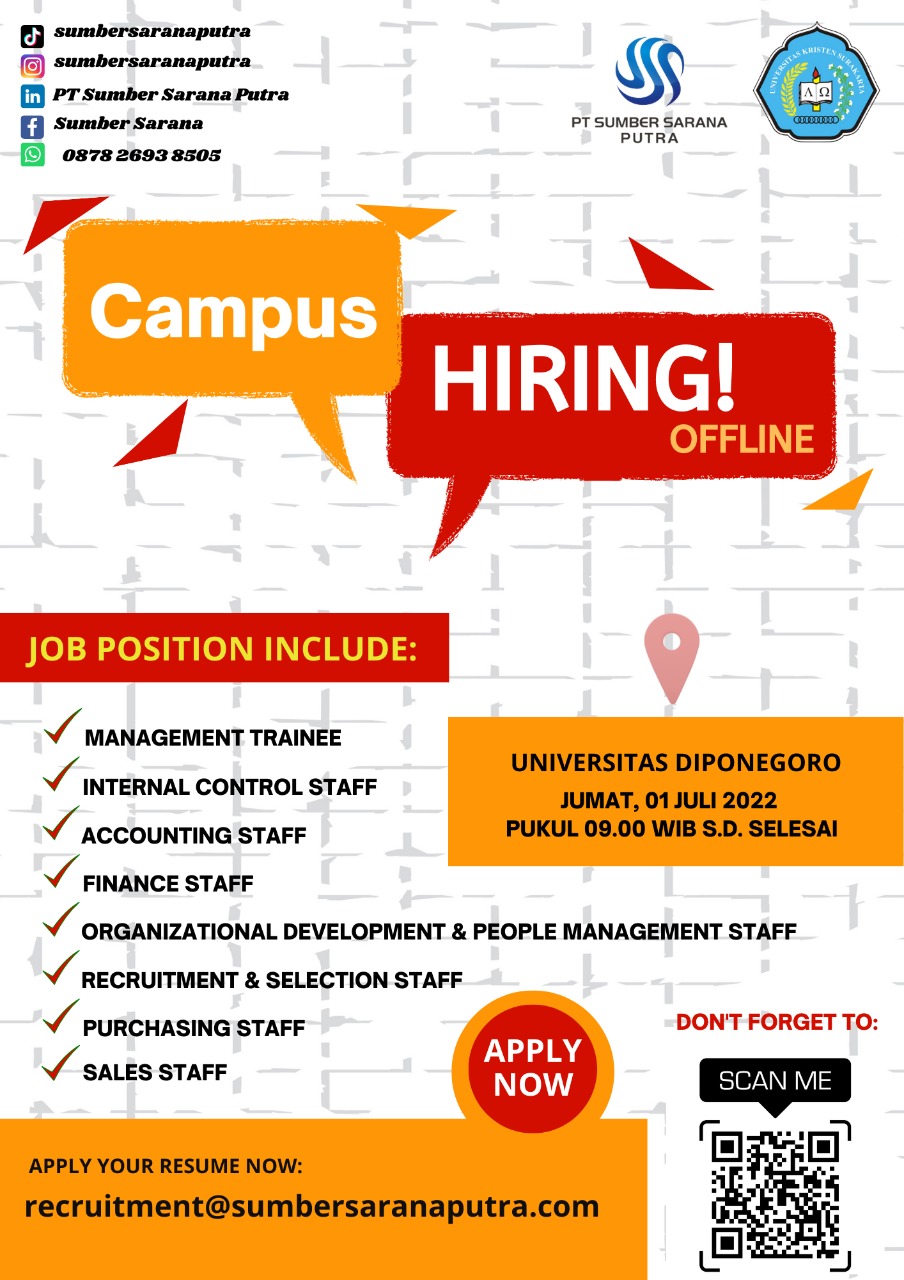 Campus Hiring @ PT Sumber Sarana Putra
