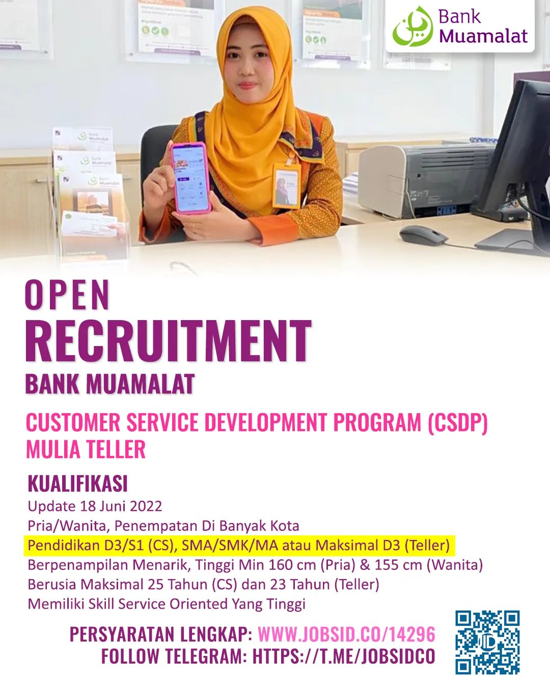 Customer Service Development Program Mulia Teller @ Bank Muamalat