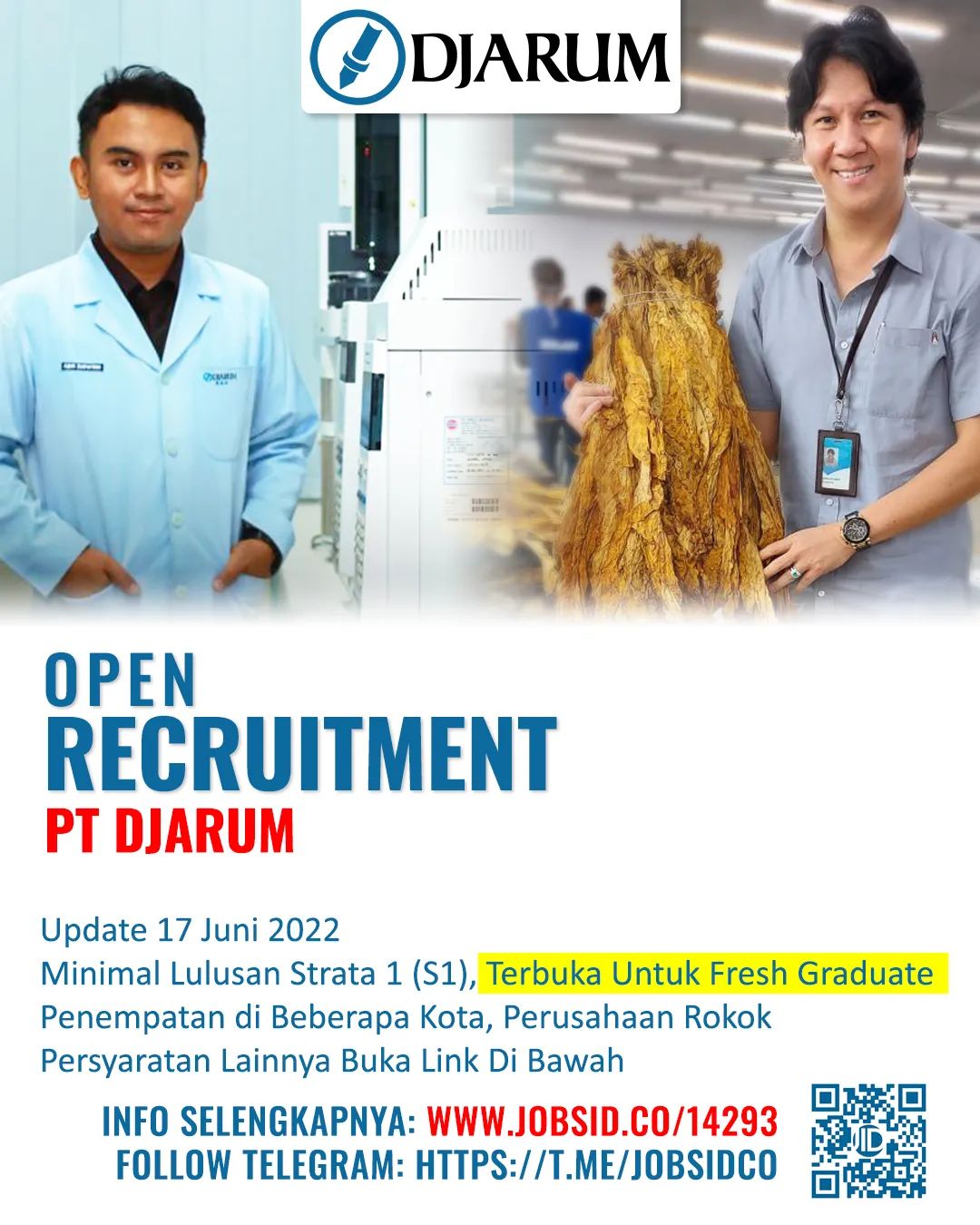 Open Recruitment @ PT Djarum