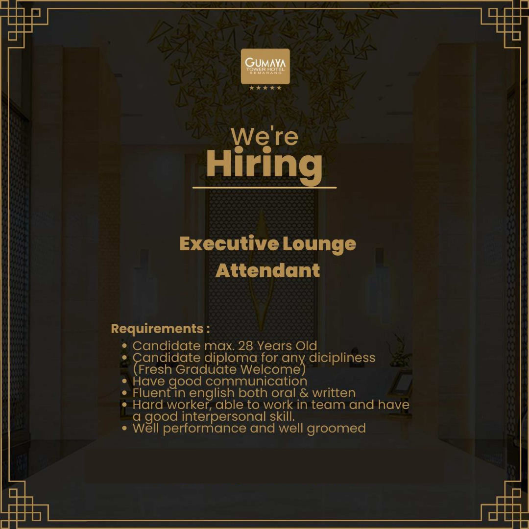 Executive Lounge Attendent @ Gumaya