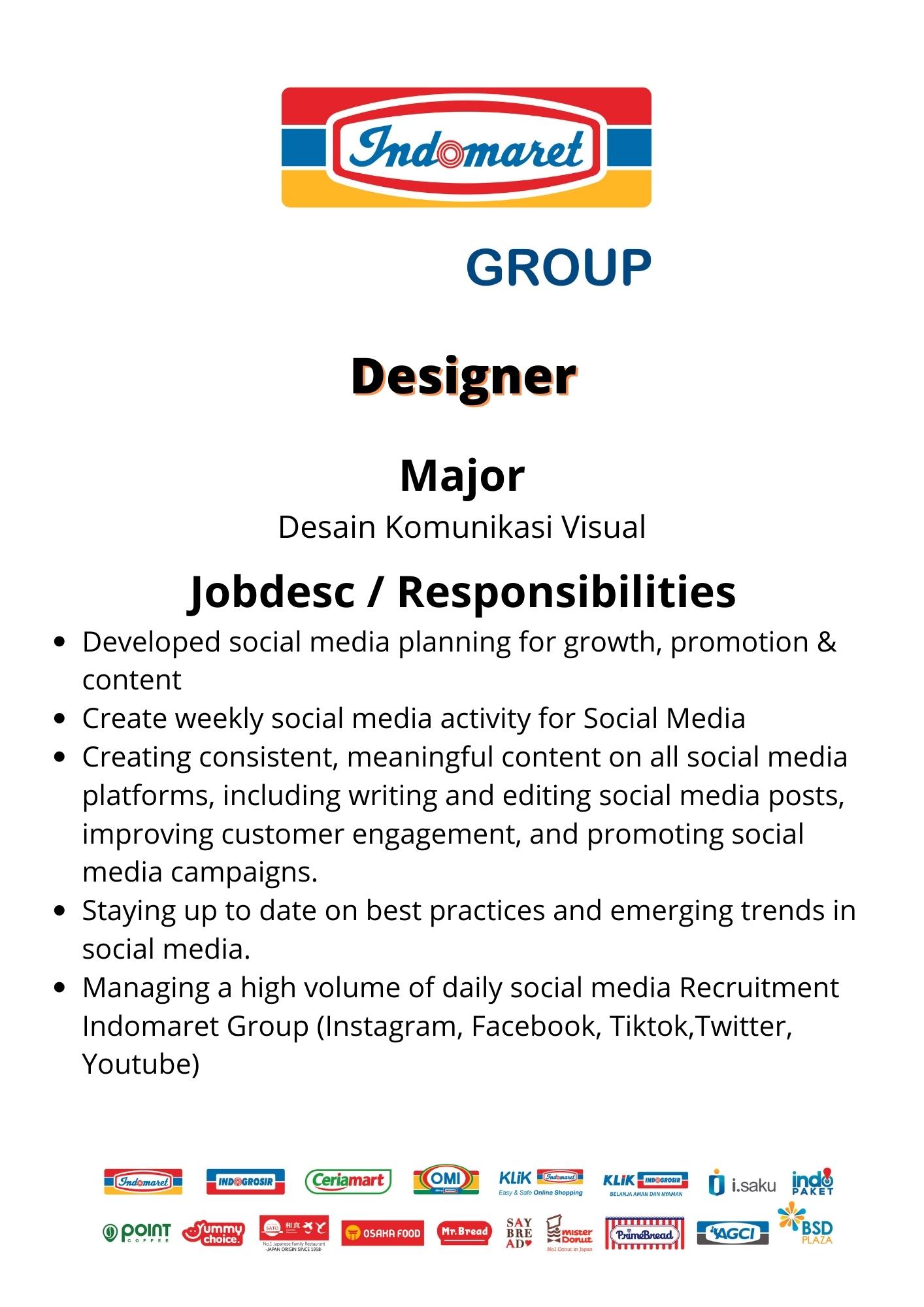 Designer Major @ Indomaret Group