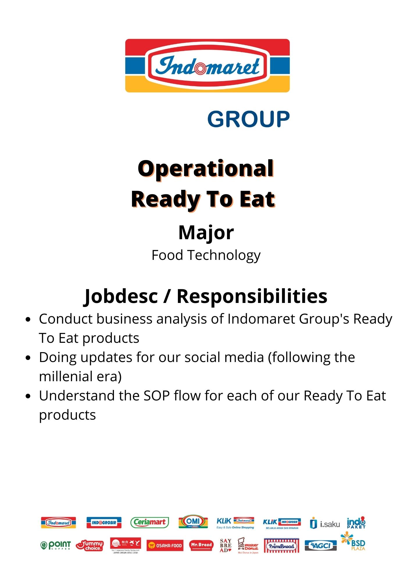 Operasional ready to Eat @ Indomaret Group