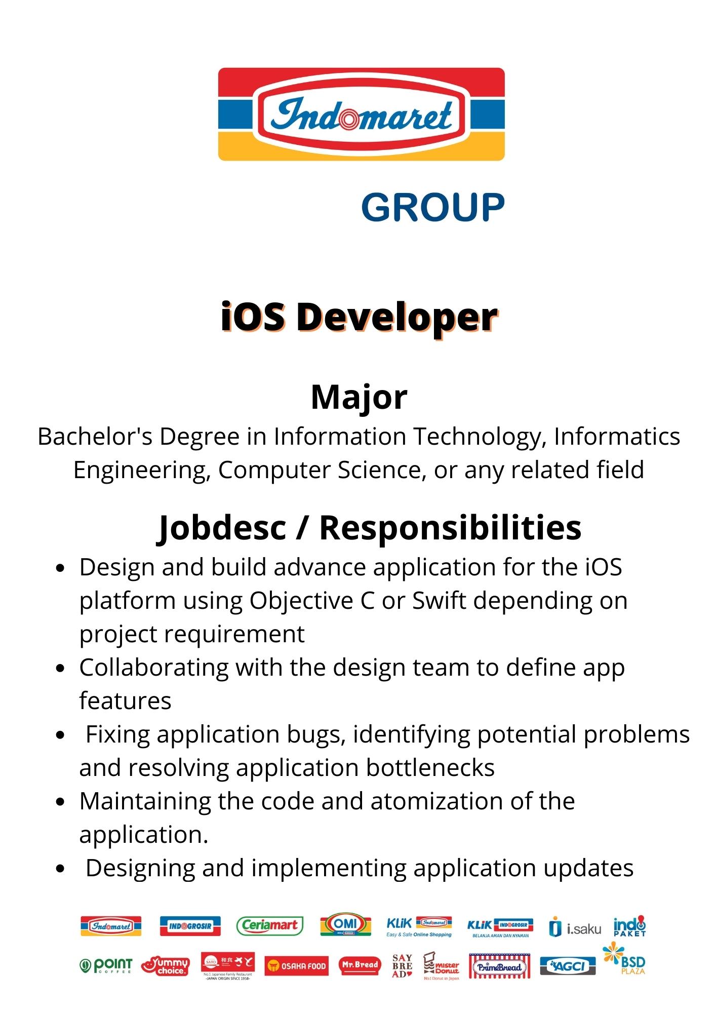 IOS Developer @ Indomaret Group