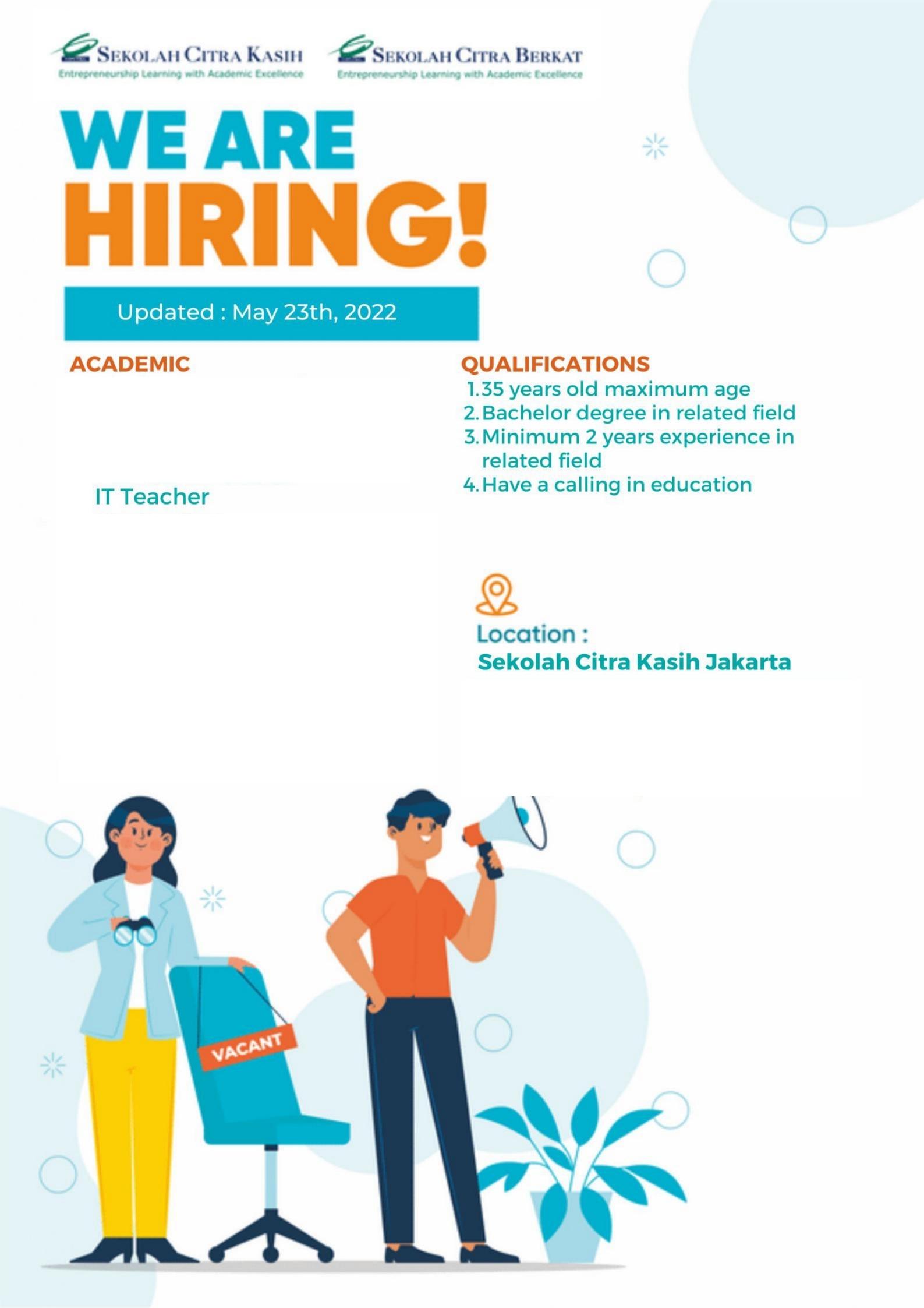 IT Teacher @ Sekolah Citra Kasih