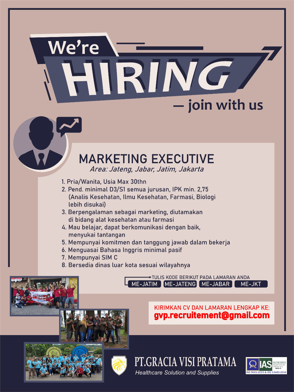 Marketing Executive @ PT Gracia Visi Pratama