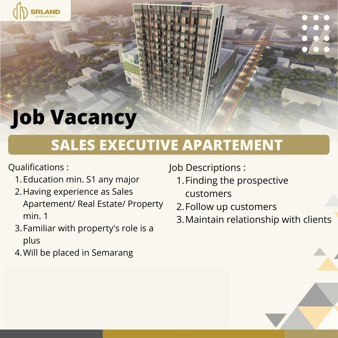 Sales Executive Apartement @ SR Land