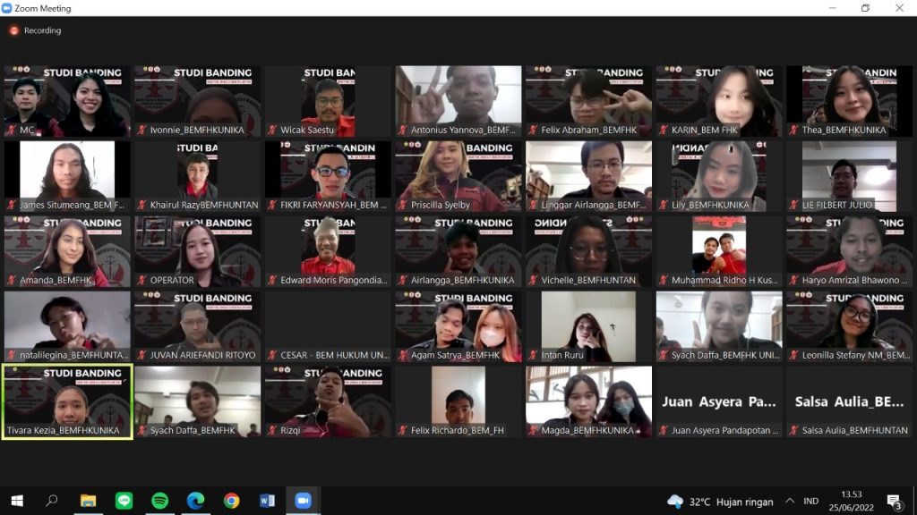 Studi Banding BEM FHK Unika Soegijapranata dengan BEM FH Universitas Tanjungpura Kalimantan Barat Studi Banding BEM FHK Unika Soegijapranata dengan BEM FH Universitas Tanjungpura Kalimantan Barat