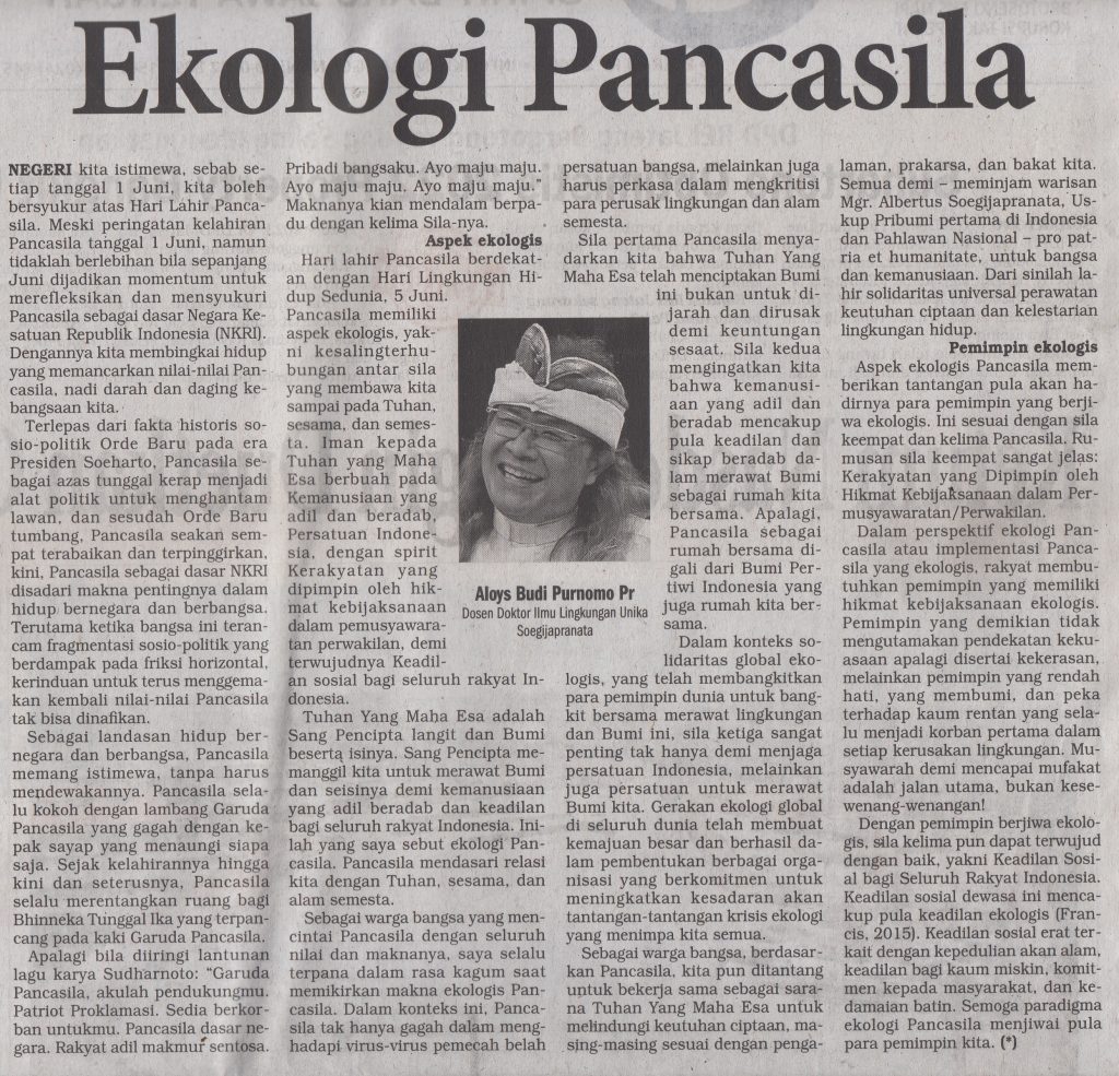 Ekologi Pancasila Ekologi Pancasila