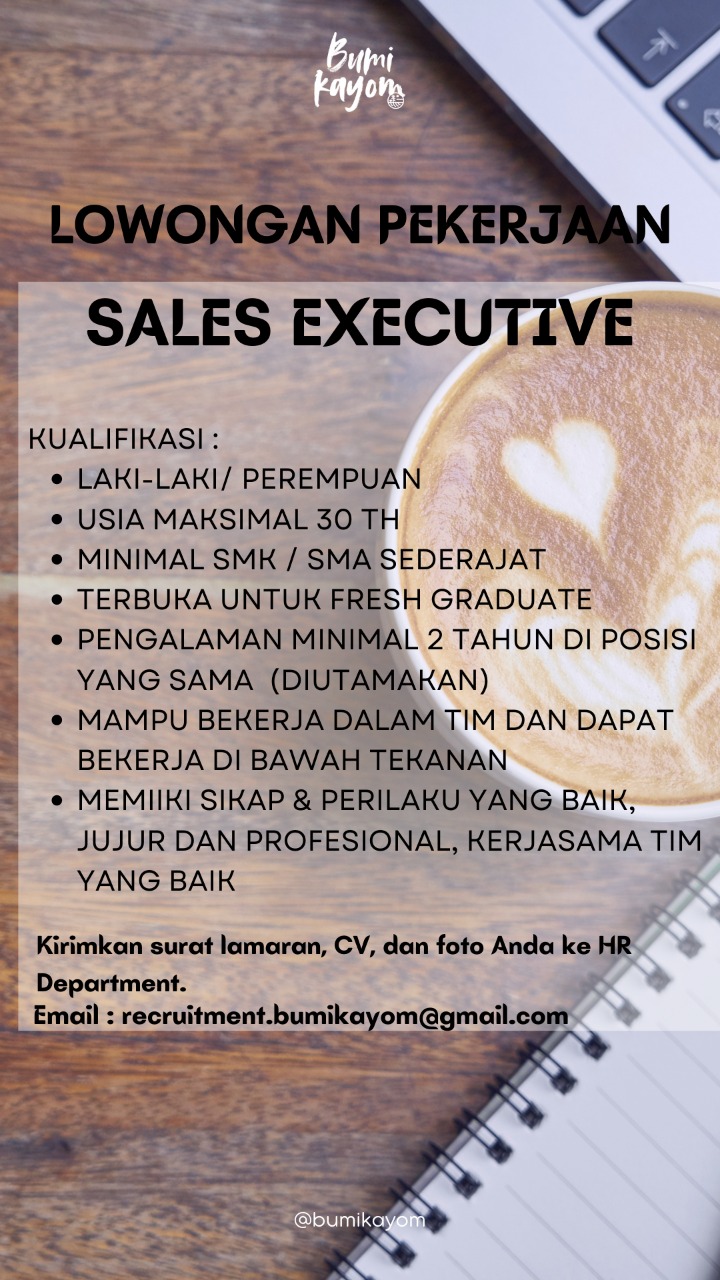 Sales Executive @ Bumi Kayon