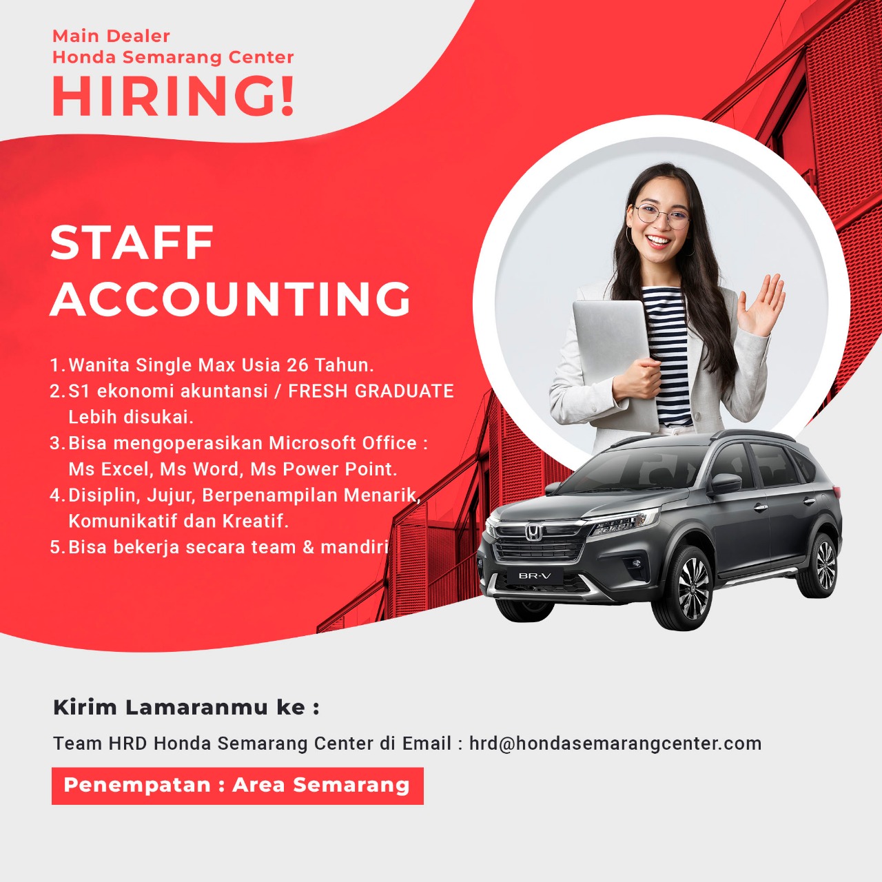 Staff Accounting  @ Honda Semarang Center