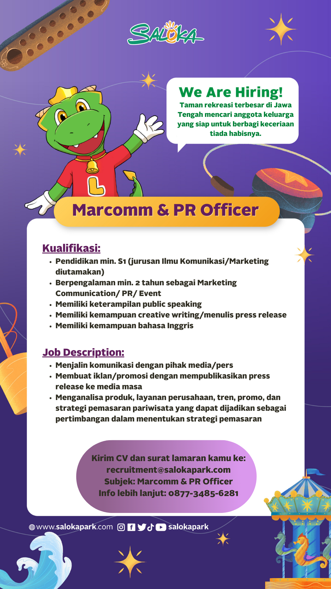 Marcomm & PR Officer @ Saloka
