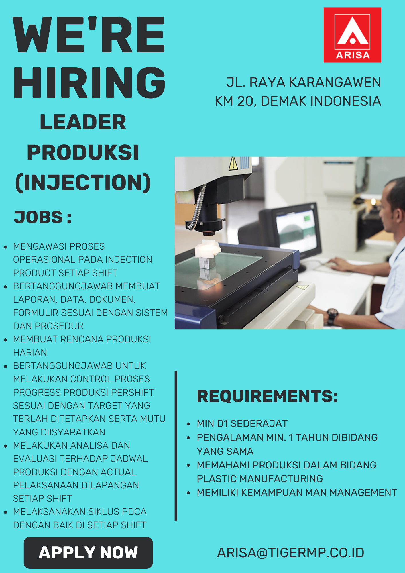 Leader Produksi  @ Arisa