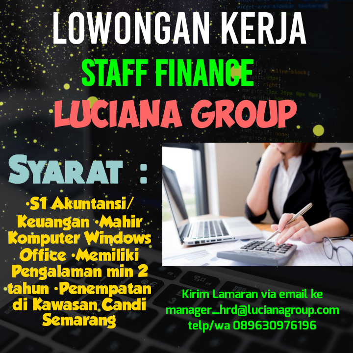 Staff Finance @ Luciana Group