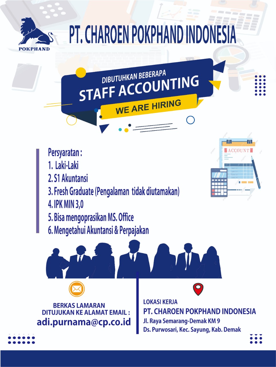 Staff Accounting @ PT Charoen Pokphand Indonesia